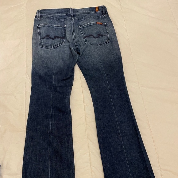 7 For All Mankind "High Waist Bootcut" (mid rise) Size 29 Great Condition! - Picture 7 of 11